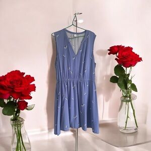 Old Navy Sleeveless Floral Dress with Elastic Waist in size XL